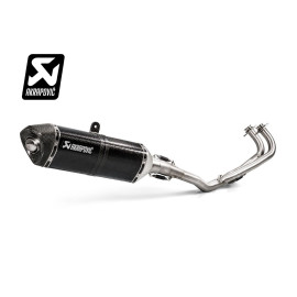Scarico Completo collettori in inox fodero in carbonio non omologato Linea Racing (CARBONIO) per YAMAHA T MAX 500 530 (2017-2018>) SPEDIZIONE GRATUITA