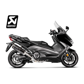 Scarico Completo collettori in inox fodero in carbonio non omologato Linea Racing (CARBONIO) per YAMAHA T MAX 500 530 (2017-2018>) SPEDIZIONE GRATUITA