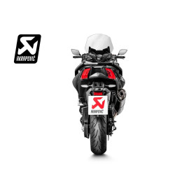 Scarico Completo collettori in inox fodero in carbonio non omologato Linea Racing (CARBONIO) per YAMAHA T MAX 500 530 (2017-2018>) SPEDIZIONE GRATUITA