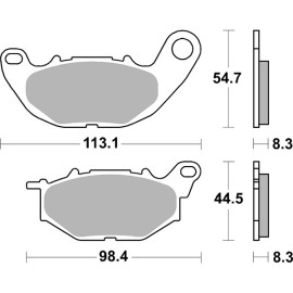 COPPIA PASTIGLIE FRENO ANTERIORE per YAMAHA YP X-MAX 125 / 300