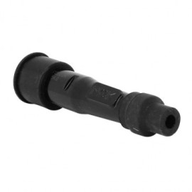 ATTACCO CANDELA NGK SF05EGK in gomma, dritto per cavo 10 e 12 mm con resistore. Per candele con nottolino.