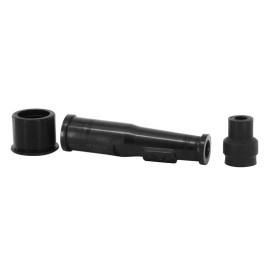 ATTACCO CANDELA NGK SF05EGK in gomma, dritto per cavo 10 e 12 mm con resistore. Per candele con nottolino.