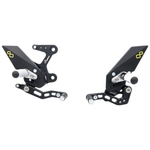 PEDANE REGOLABILI CON POGGIAPIEDE FISSO KAWASAKI NINJA 400 (2018>)