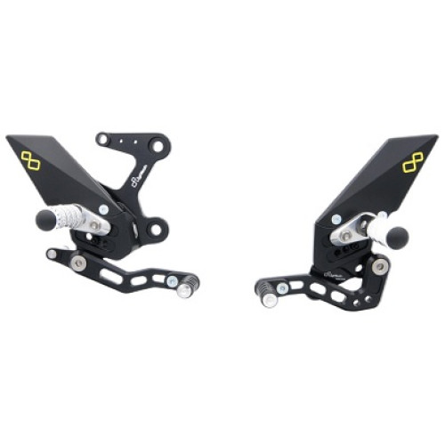 PEDANE REGOLABILI CON POGGIAPIEDE SNODATO KAWASAKI NINJA 400 (2018>)
