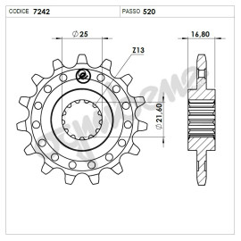 KIT TRASMISSIONE CHAIN PREMIUM PROF. S-AC-17-38-118 CATENA DID 520 VX3 G&B 118 MAGLIE per HONDA X-ADV 750 DCT '2017>