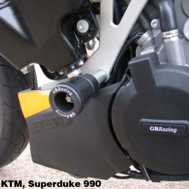 Set completo protezione carter motore GB RACING per KTM Superduke 990R (2005-2014)