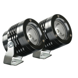  Fari ausiliari a led, 12V - Nero (la coppia)