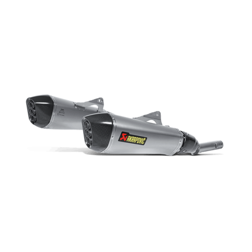 TERMINALi DI SCARICO SLIP ON (TITANIO) OMOLOGATO CON FONDELLO IN CARBONIO per BMW K 1600GT K1600GTL (2021-2022>)