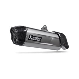 TERMINALE DI SCARICO SLIP ON (TITANIO)  OMOLOGATO CON FONDELLO IN CARBONIO per APRILIA TUAREG 660 (2022>)