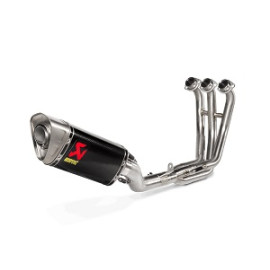 SCARICO COMPLETO RACING (carbonio) NON OMOLOGATO CON FONDELLO IN TITANIO COLLETTORI IN INOX  per YAMAHA MT09 - FZ9 (2021-2022)