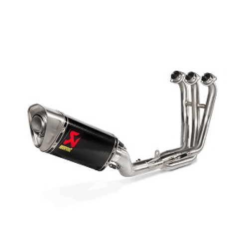 SCARICO COMPLETO RACING (carbonio) NON OMOLOGATO CON FONDELLO IN TITANIO COLLETTORI IN INOX  per YAMAHA MT09 - FZ9 (2021-2022)