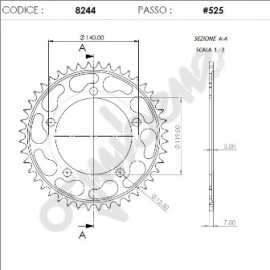 KIT DI TRASMISSIONE ORIGINALE DID - PIGNONE 17 - CORONA 45 - CATENA DID 525 ZVMX G&G 128 MAGLIE - B M W S. 1000 XR (2020>)