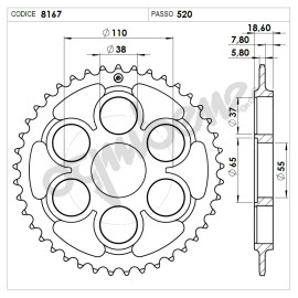 KIT DI TRASMISSIONE ORIGINALE DID - PIGNONE 15 - CORONA 42 - CATENA DID 520 ZVMX G&G 114 MAGLIE - DUCATI 1000 PANIGALE V4 R (2019>)
