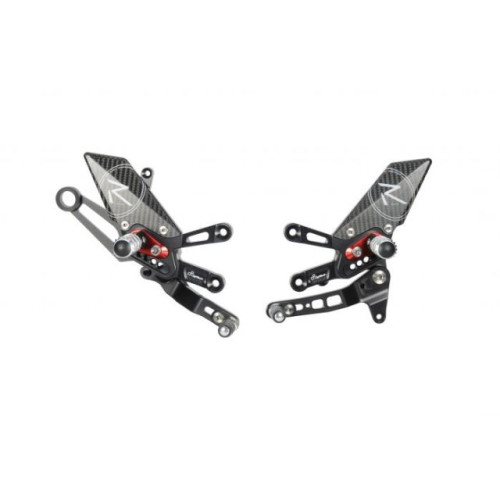 Pedane Regolabili R Version , Cambio Diritto per APRILIA RSV4 RF / RR / 1100 FACTORY