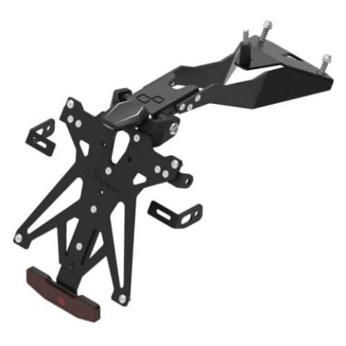 KIT PORTA TARGA COMPLETO DI LUCE TARGA E CATADIOTTRO LIGHTECH per APRILIA RSV4 /RF /RR /1100 FACTORY (2021-2023)