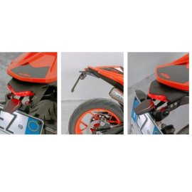 KIT PORTA TARGA REGOLABILE CON LUCE TARGA E CATADIOTTRO OMOLOGATI per KTM DUKE 790 – DUKE 890 R