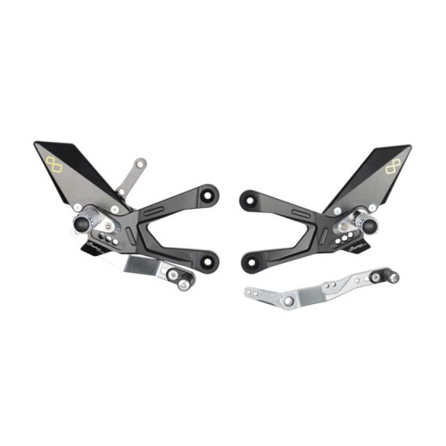 Pedane Regolabili con Poggia piedi Snodati per HONDA CBR1000RR-R (2020-2023) 