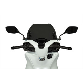 Cupolino sport screen di colore fumé scuro - lunghezza 39 x altezza 28,5 x spessore 0,3 cm per HONDA SH 125 (2020>) 