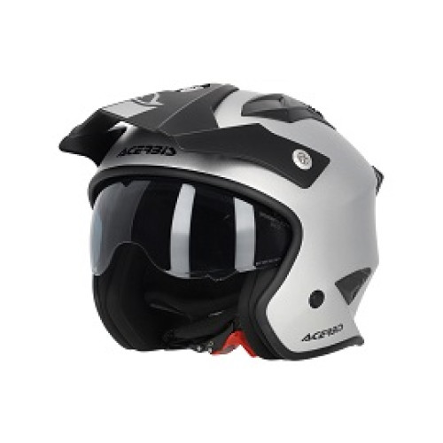 CASCO JET ARIA 22-06 ACERBIS - METALLIC - SILVER