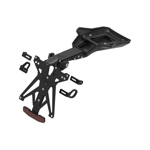 KIT PORTA TARGA COMPLETO DI LUCE TARGA E CATADIOTTRO LIGHTECH per DUCATI MULTISTRADA 1200 V4 / S (2021-2024)