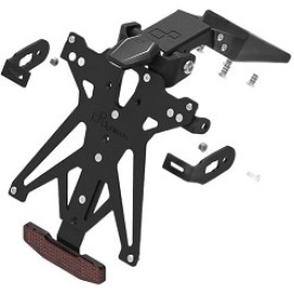KIT PORTA TARGA REGOLABILE LIGHTECH PER  KTM DUKE 990 - 1390 (2024>) COMPLETO DI LUCE TARGA E CATADIOTTRO