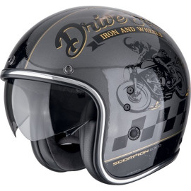 CASCO JET SCORPION BELFAST EVO Drive Fast Silver-Black-Gold