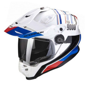  Casco Enduro Scorpion ADF-9000 Air Desert White-Blue-Red