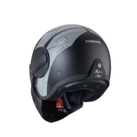 CASCO CABERG GHOST X FIBRA DI VETRO  VYRUS Nero Opaco Grigio Verde Fluo