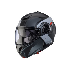 Casco Modulare Caberg Duke Evo Indy  Nero Opaco Grigio Metallizzato