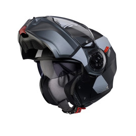 Casco Modulare Caberg Duke Evo Indy  Nero Opaco Grigio Metallizzato