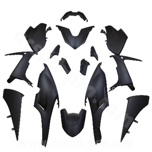 KIT CARENE 15 PEZZI CARENA YAMAHA TMAX 560CC (2020-2021) NERO OPACO 