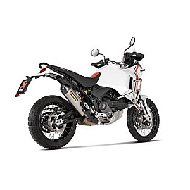 TERMINALE DI SCARICO AKRAPOVIC SLIP-ON (TITANIUM) OMOLOGATO PER DUCATI DESERTX (2022/2024) 