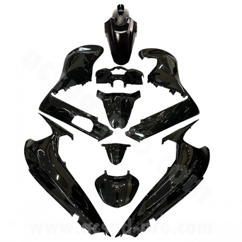 KIT CARENE 9 PEZZI CARENA NERO LUCIDO PER HONDA SH 350CC (2021-2024) TIPO ORIGINALE