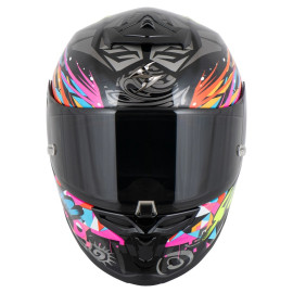 Casco Scorpion Exo R1 Evo II Air Savage BLACK-BLU-PINK