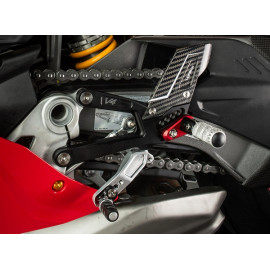 Pedane Regolabili Con Poggia Piedi Fissi per Ducati PANIGALE V4  (2025)