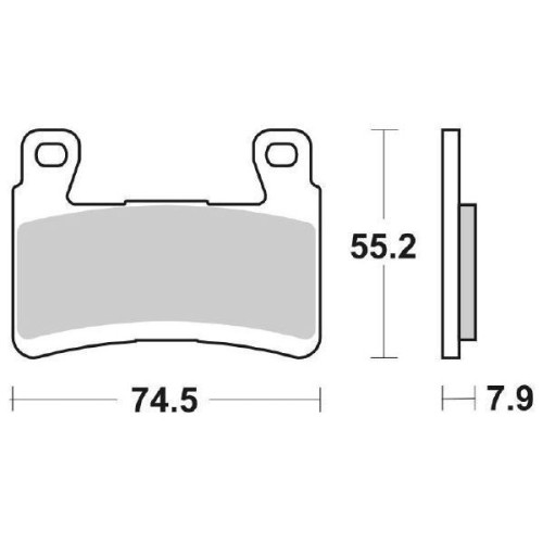 SET PASTIGLIE FRENO ANTERIORI SINTERIZZATE SBS per KAWASAKI ZX 6R 636 (2019-2025)