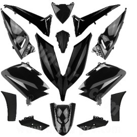 KIT CARENE YAMAHA T-MAX 530 (2015- 2016) NERO LUCIDO, CARENA VERSIONE TIPO ORIGINALE ( 14 PEZZI)