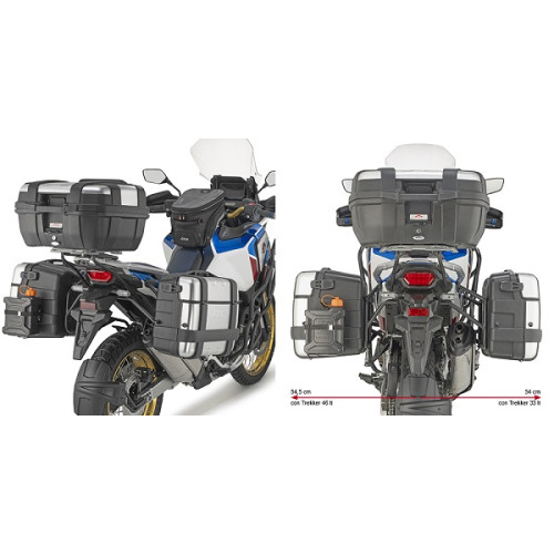 Portavaligie laterale specifico PL ONE-FIT GIVI per HONDA CRF1100l Africa Twin Adventure Sports (2024 > 2025)
