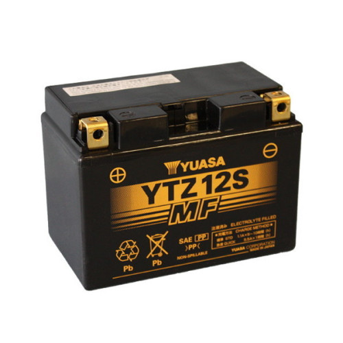 BATTERIA YUASA YTZ12S 12V-11AH (SIGILLATA ATTIVATA - FACTORY SEALED)