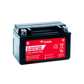 BATTERIA YUASA STR7A-BS 12V-6AH (SIGILLATA CON ACIDO A CORREDO)