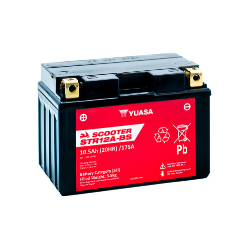 BATTERIA YUASA STR12A-BS 12V-9.5AH (SIGILLATA CON ACIDO A CORREDO)