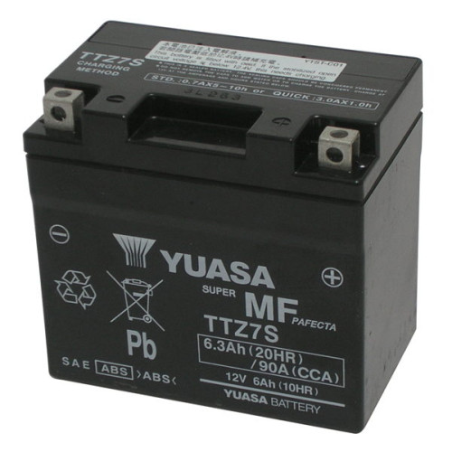 BATTERIA YUASA TTZ7S 12V-6AH (SIGILLATA ATTIVATA - FACTORY SEALED)