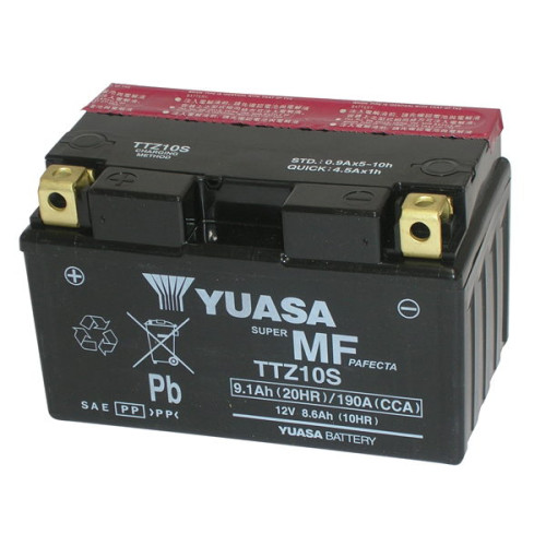 BATTERIA YUASA TTZ10S-BS 12V-8.6AH (SIGILLATA CON ACIDO A CORREDO)