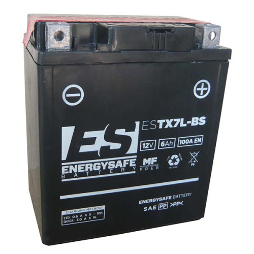BATTERIA ENERGYSAFE ESTX7L-BS 12V-6AH (SIGILLATA CON ACIDO A CORREDO)