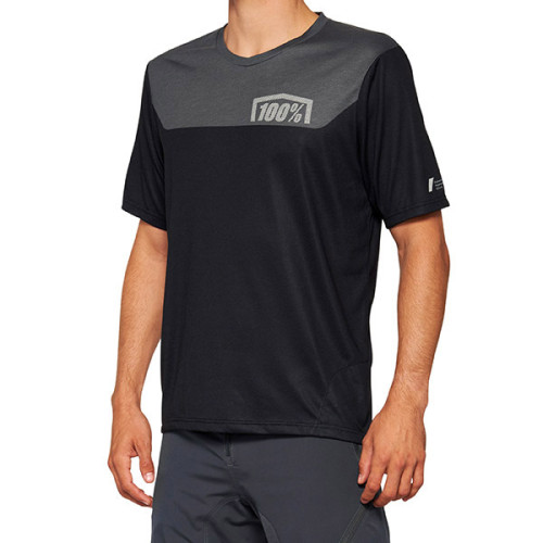 AIRMATIC MAGLIA A MANICHE CORTE BLACK/CHARCOAL - XL