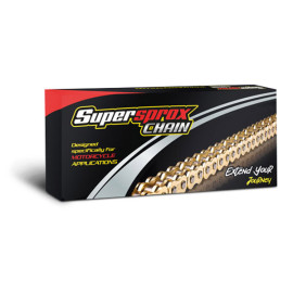 CATENA SUPERSPROX CHA-530-H-SX  (Gold) - 108 MAGLIE - CON RIVETTO