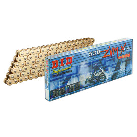 CATENA DID 530ZVM-X (Gold & Gold) - Lunghezza: 106 maglie con giunto a rivetto (ZJ)