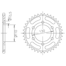 CORONA IN ACCIAIO P532 - Z48 (DIS.00025)