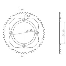 CORONA IN ALLUMINIO P428 - Z47 (DIS.00128)