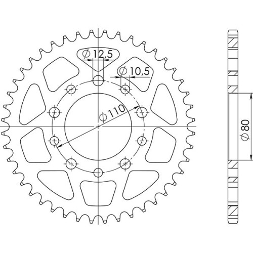 CORONA IN ACCIAIO P525 - Z44 (DIS.10504)